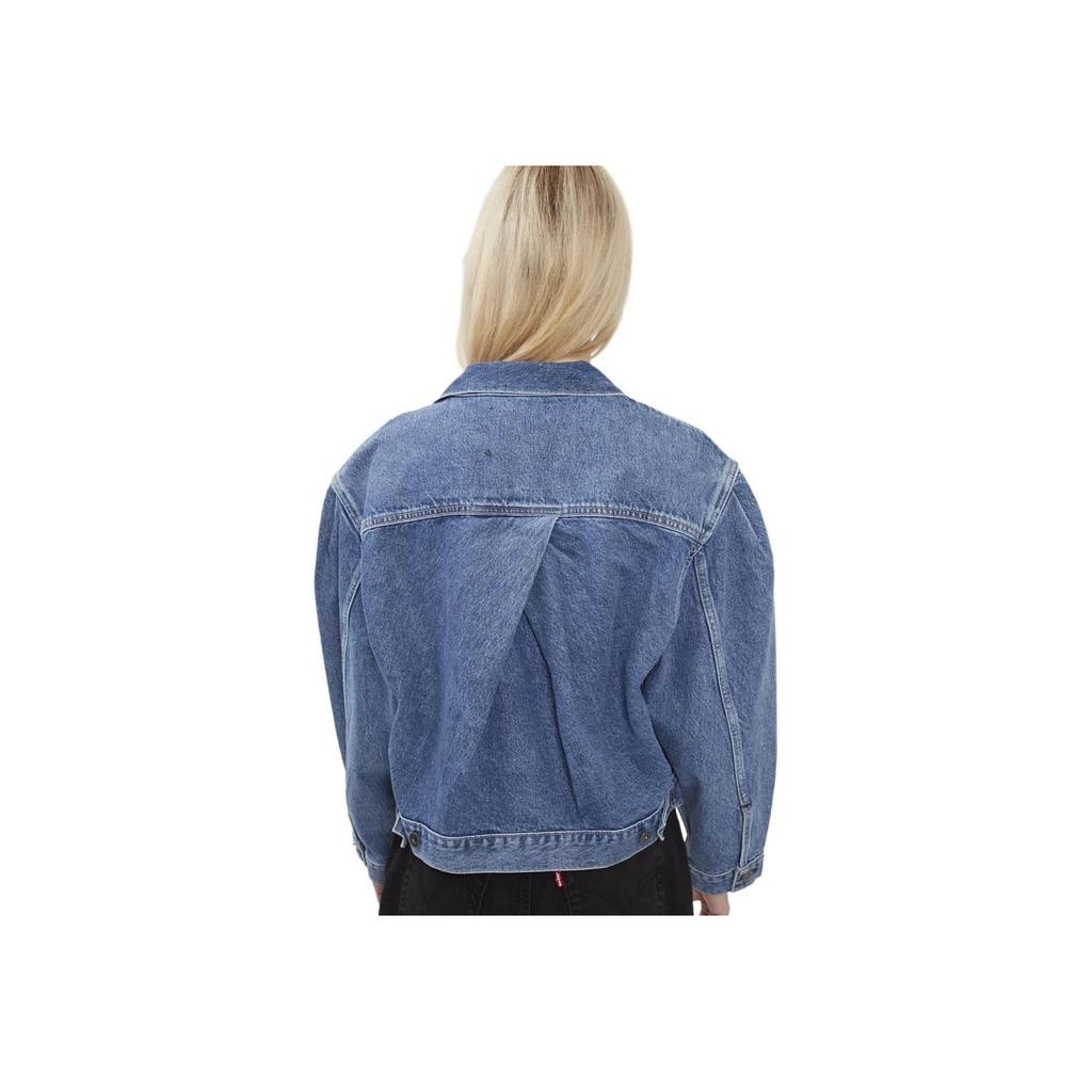 Levis Vintage Wash Loose Fit Short Denim Jacket Women jackets Blue 17728-0002