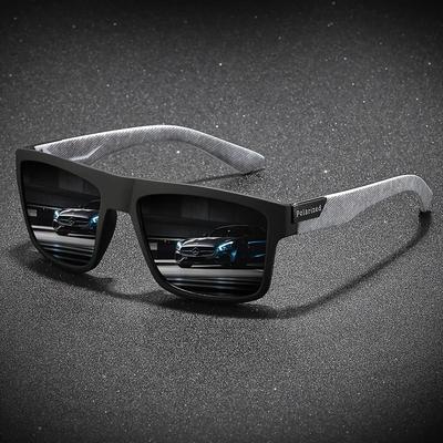 Fashion Vintage Square Polarized Sunglasses Men Women Driving Fishing Luxury Brand Designer Sun Glasses Driver's Eyewear UV400