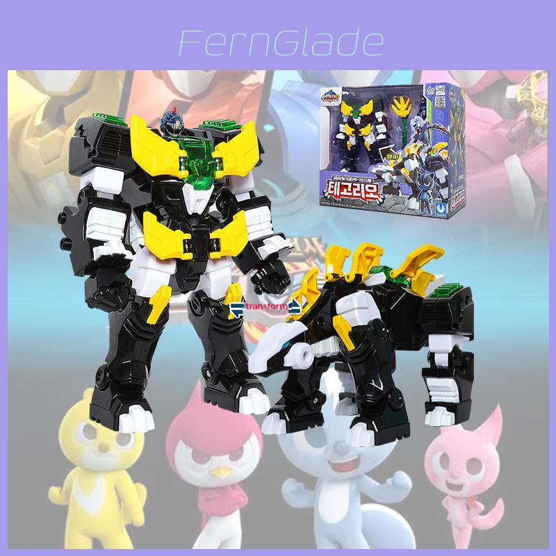 Mini Fuerzas Especiales Super Poder de Dinosaurio 2 Poder del Rey Bestia 4 Armadura Mecánica Transformable Juguete para Niños Material ABS