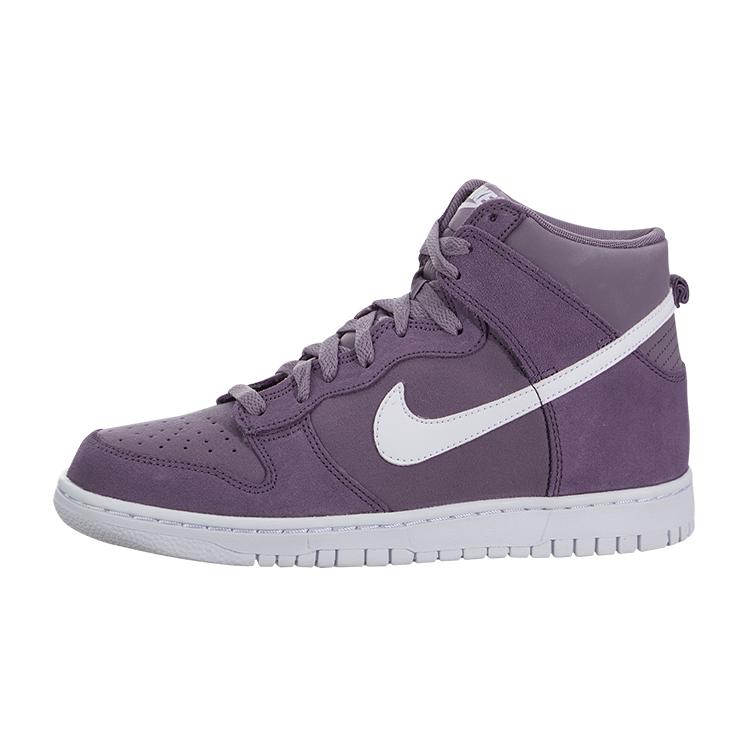

New Nike Dunk High Top Kids Skateboarding Shoes White Purple Teenagers 308319-500 38.5