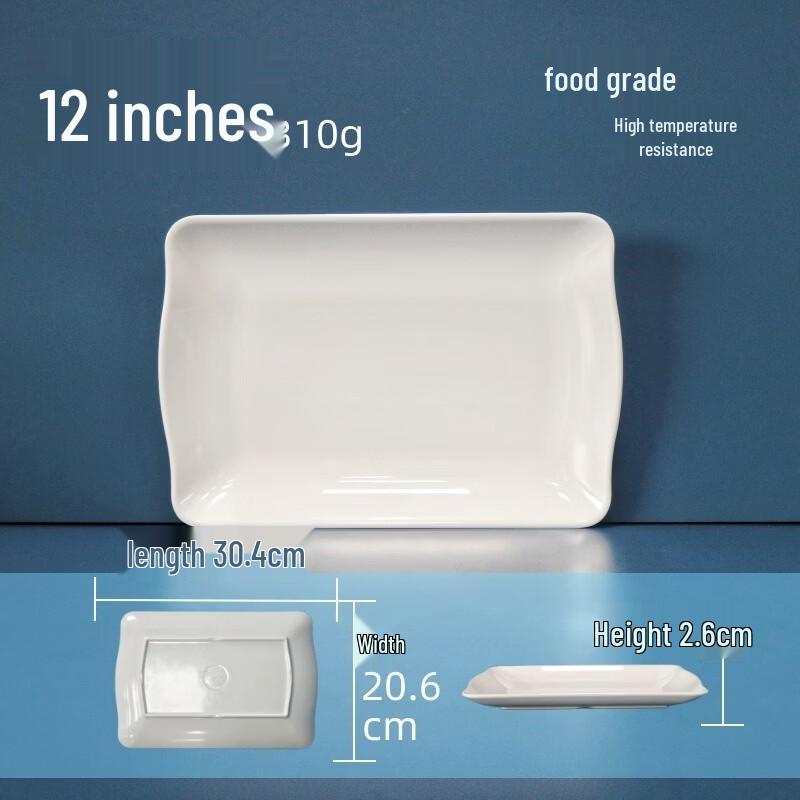 777 Food Grade Melamine Rectangular Plate