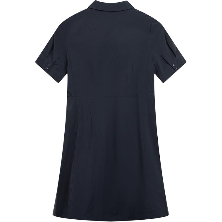 Li Ning Soft Fashionable Versatile Breathable Short Sleeve Dress Women dresses ASKV272