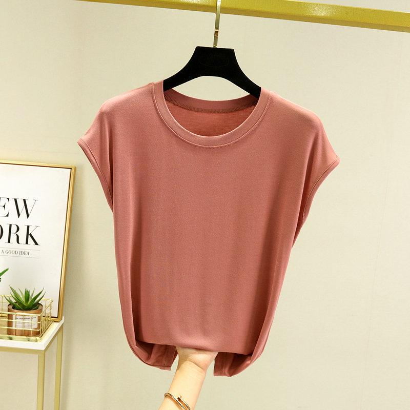 Modal Short Sleeve Slimming Undershirt – Summer 2023 Fashionable Plus Size Half Sleeve Top