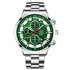 Watch Four-Piece Men'S Accessories Watch Necklace Bracelet Cross Necklace Men'S Quartz Watch