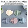 Rotatable Adhesive Wall Hook Rack for Kitchen and Bathroom with Multiple Hooks