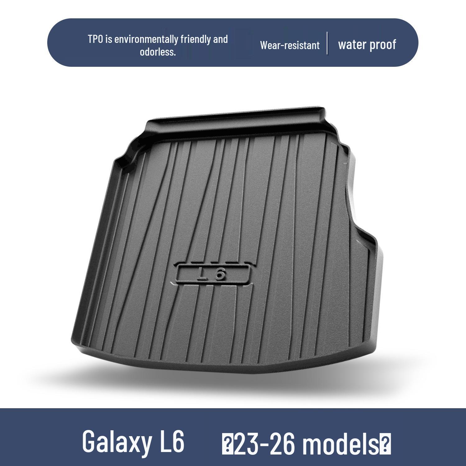 

Geely Galaxy L6 Trunk Mat: Special Car Interior Decoration & TPE Tail Box Accessory. 100*90 cm