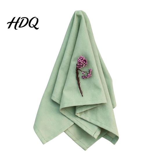 Soft Fabric Napkins Rustic Cloth Napkin 16 Inch Solid Color Linen Machine Kitchen Washable Farmhouse Style Napkin for Wedding Bridal Shower