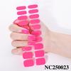 Hot Sell Custom Logo HEMA-Free Gel Polish Nail Stickers New Solid Color Styles Semi Cured Gel Nail Wraps 20 Gel Nail Strips