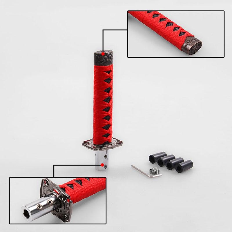Elegante Universelle Samurai-Schwert-Schaltknauf Aus Hochwertigem Metall Mit 15cm Höhe