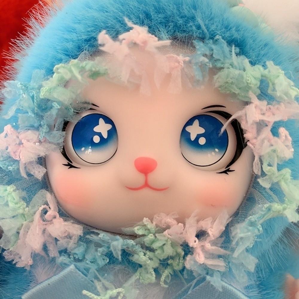 Big Ear Bunny Key Chain Ornaments Plush Doll Pendant Rabbit Plush Keychain Women Girls Gift