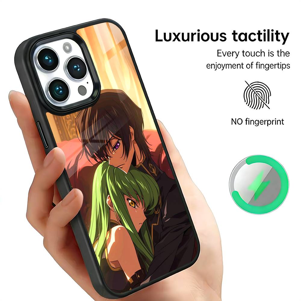 C-Code G-Geass Phone Case For iPhone17,16,15,14,13,12,11 Plus,Pro Max, New Magnetic Wireless Charging