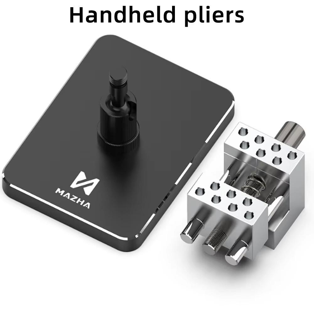 2 in1 Handheld Pliers Mini Scale Model Fixing Tools Portable Table Vise  For Model Building