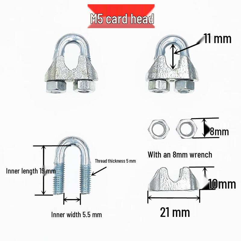 Miaogua Galvanized Steel Wire Rope Clip