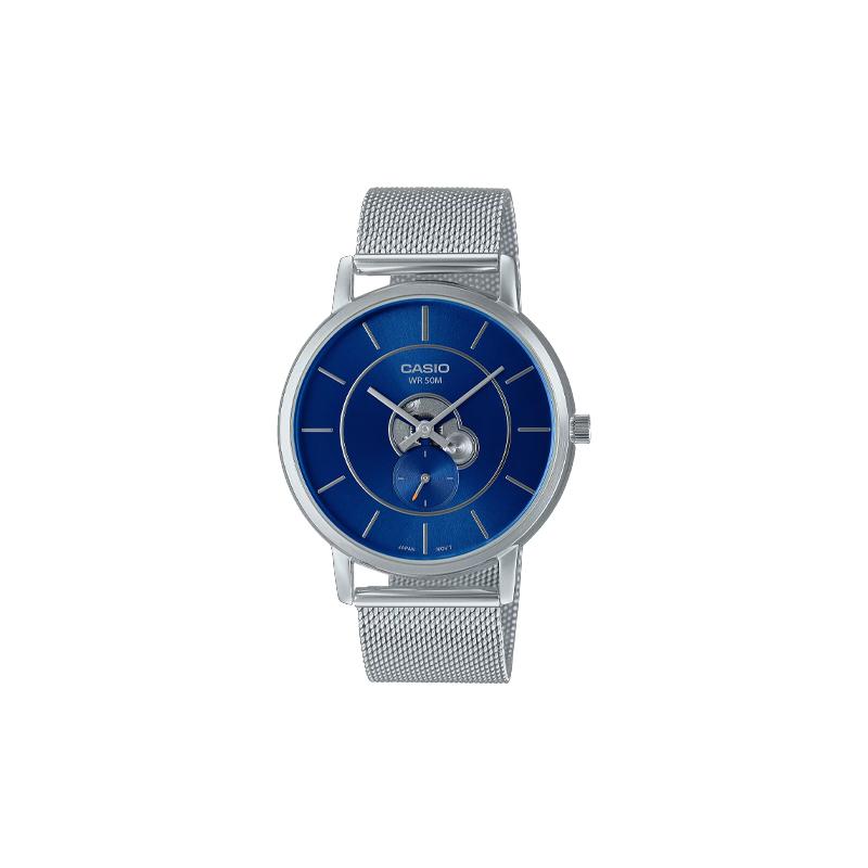 

Casio STANDARD series 50 meters waterproof quartz movement stainless steel strap Japanese and Korean watch 41mm men s watch blue dial MTP-B130M-2AV синий