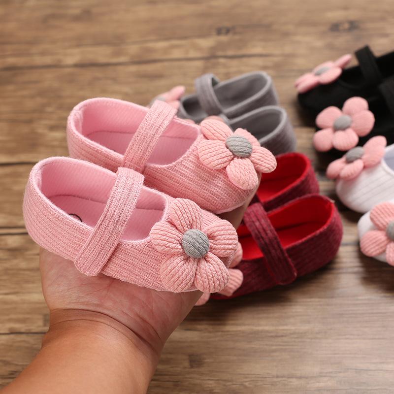 Jarní a podzimní dětské boty pro batolata 0-1 rok Měkké dno Prodyšné dětské boty All-match Princess Shoes