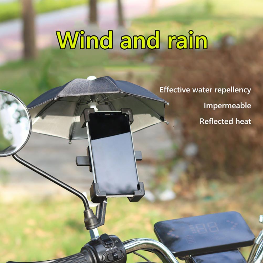 Phone Sunshade Phone Holder Umbrella Mini Parasol Toy Umbrella for Bike Mobile Phone Holder