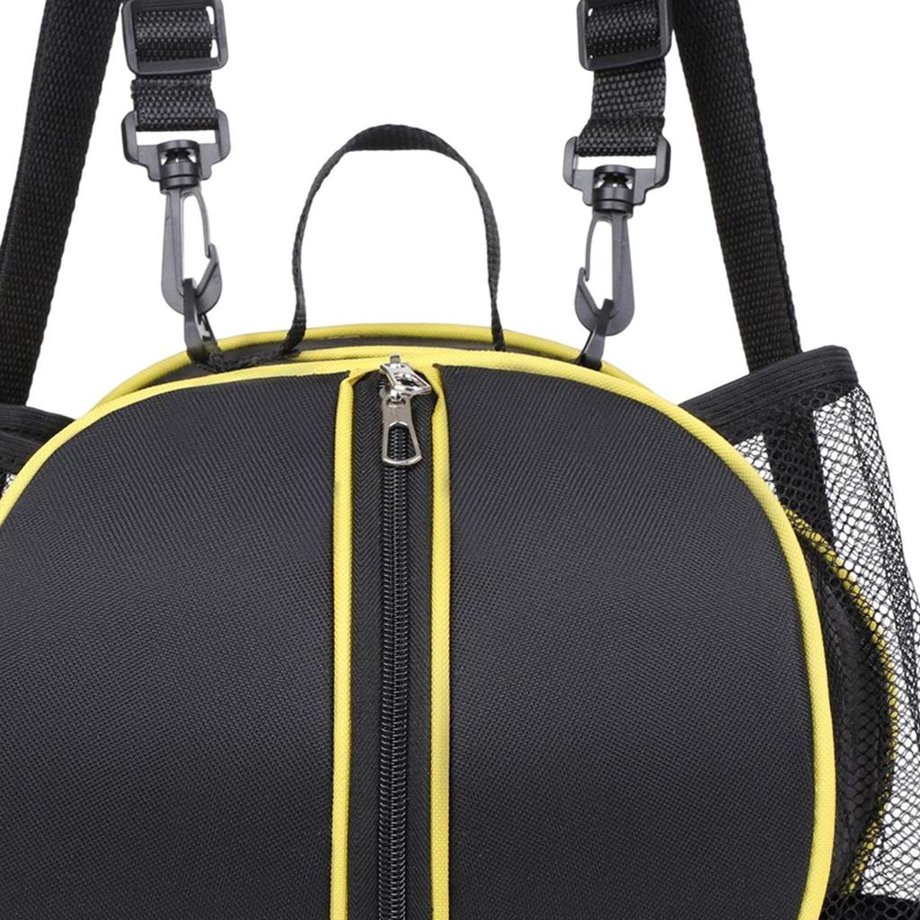 Basketball Tote Bag with Adjustable Strap And Mesh Pockets