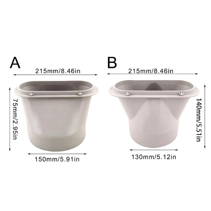 Air Conditioning Ventilation System Adapter Flexible Exhaust Pipe Connection ABS Texture User Friendly Installation