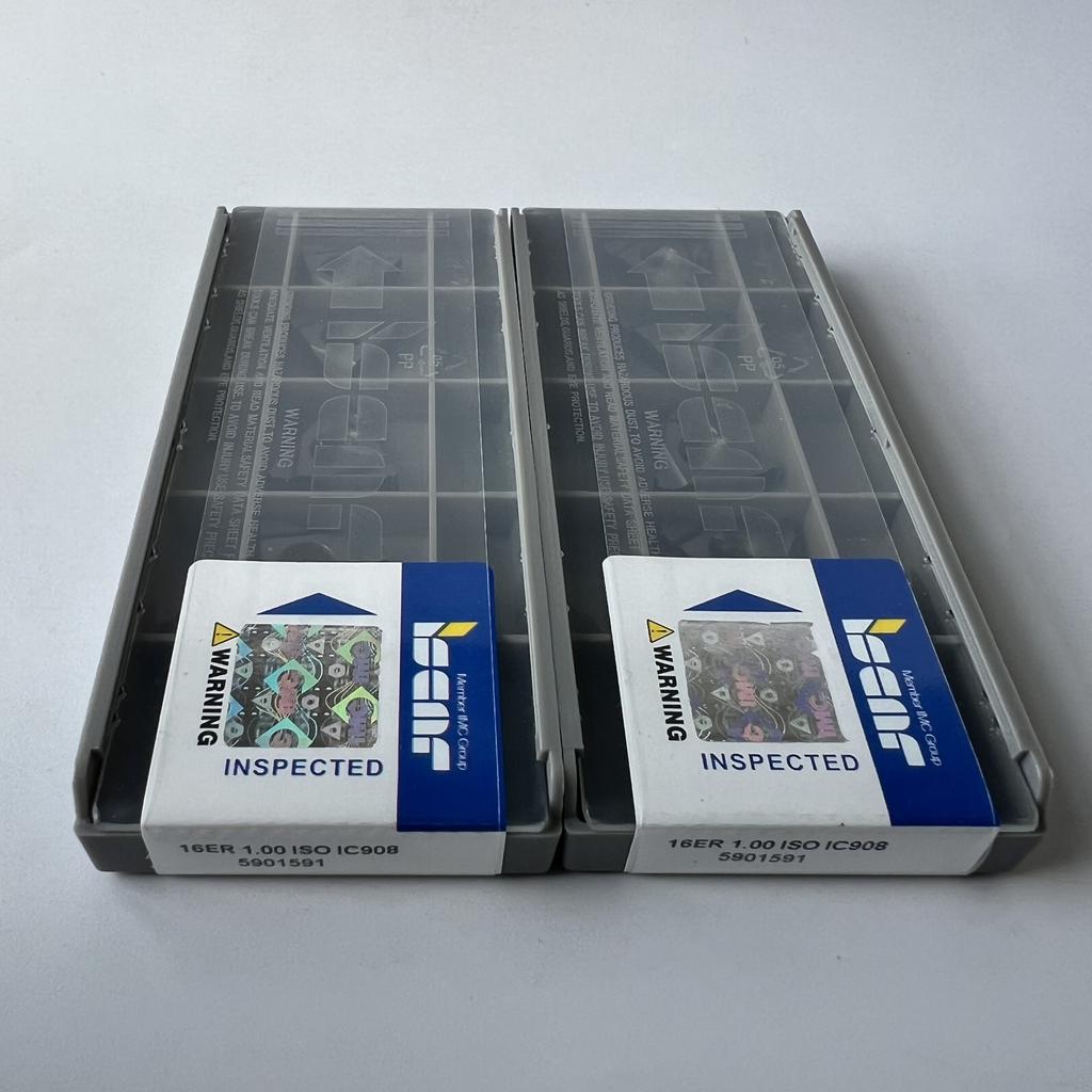 ISCAR / 16ER1.00ISO IC908  / Industrial Indexable Carbide Inserts 10 Pcs