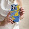 Trendy Brand High-End Color Block iPhone 16 Pro Max & 15/14 Dual Phone Case for Apple