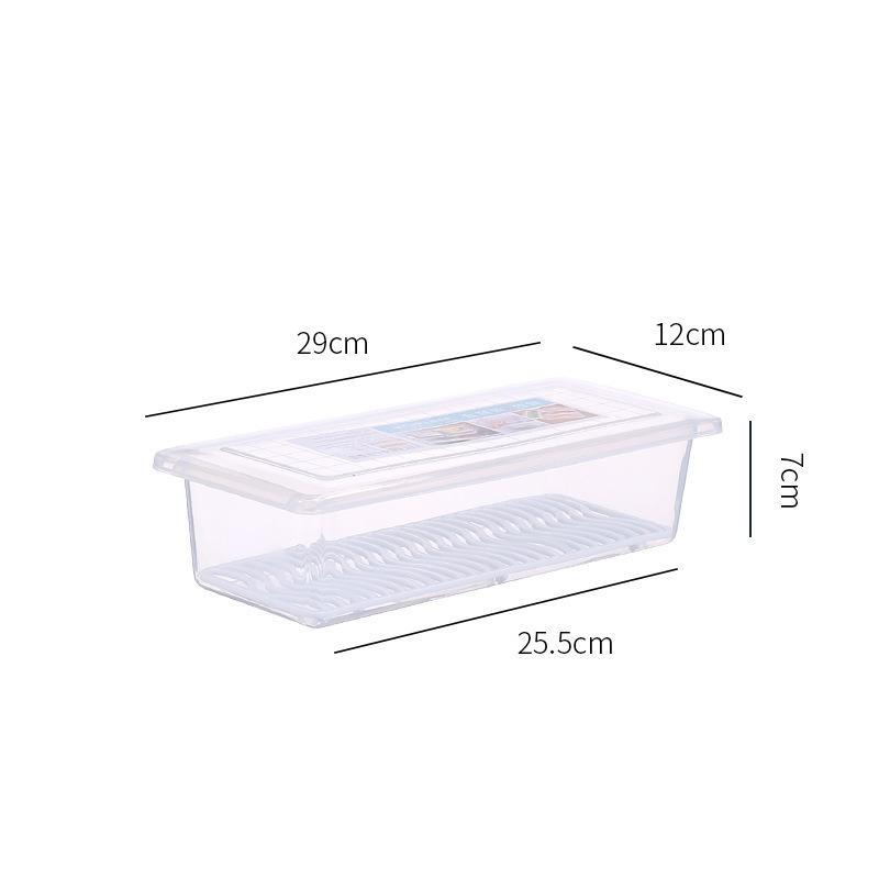 

Draining Preservation Box, Plastic Large and Small Fish Box, Refrigerator, Seafood and Vegetable Rectangular Refrigerator, Cold Storage Box Small