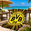 Borussia Fcfc Beach Towel, Quick-drying, Easy To Care For, Suitable for Both Fitness and Beach Vacations,Sports Essential