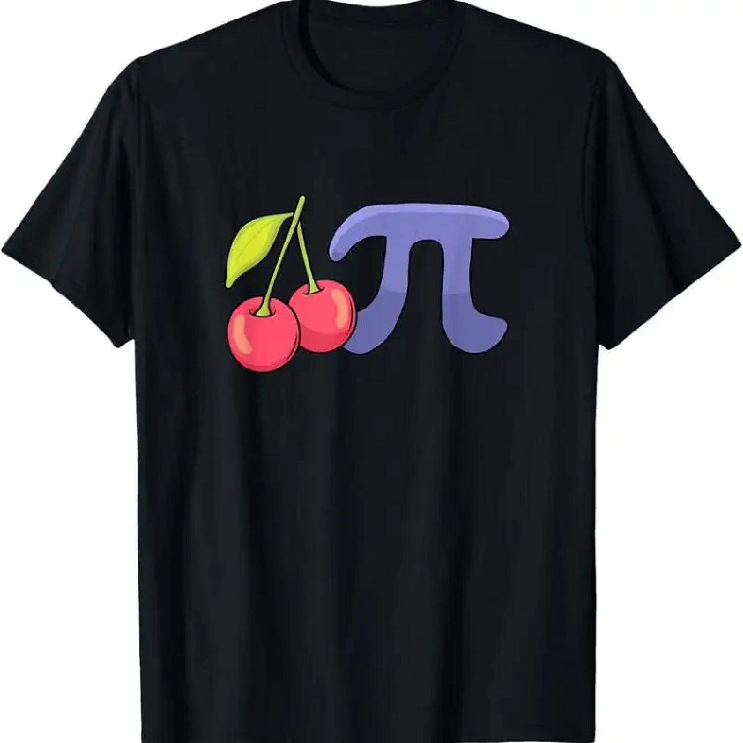 Cherry Pi Day T Shirt Funny Math Nerd Pie Teacher 3 14 S