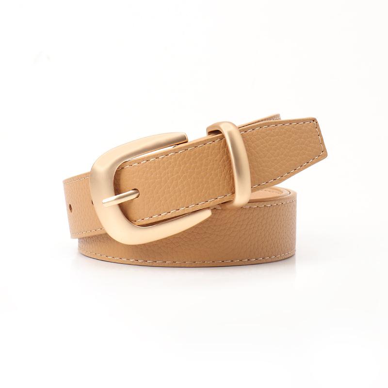 New Fashion Ins Style Belt for Women, Versatile Commuter Pin Buckle Women's Belt Simple Korean Style Decorative Trouser Belt