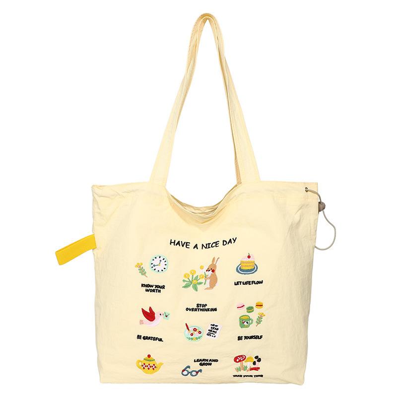 Cloth bag fashionable large capacity portable tote bag new trendy large bag casual shoulder women's bag