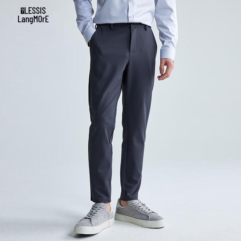 

Lilang Men s Four-Way Stretch Slim-Fit Cropped Casual Pants 34 (86A)