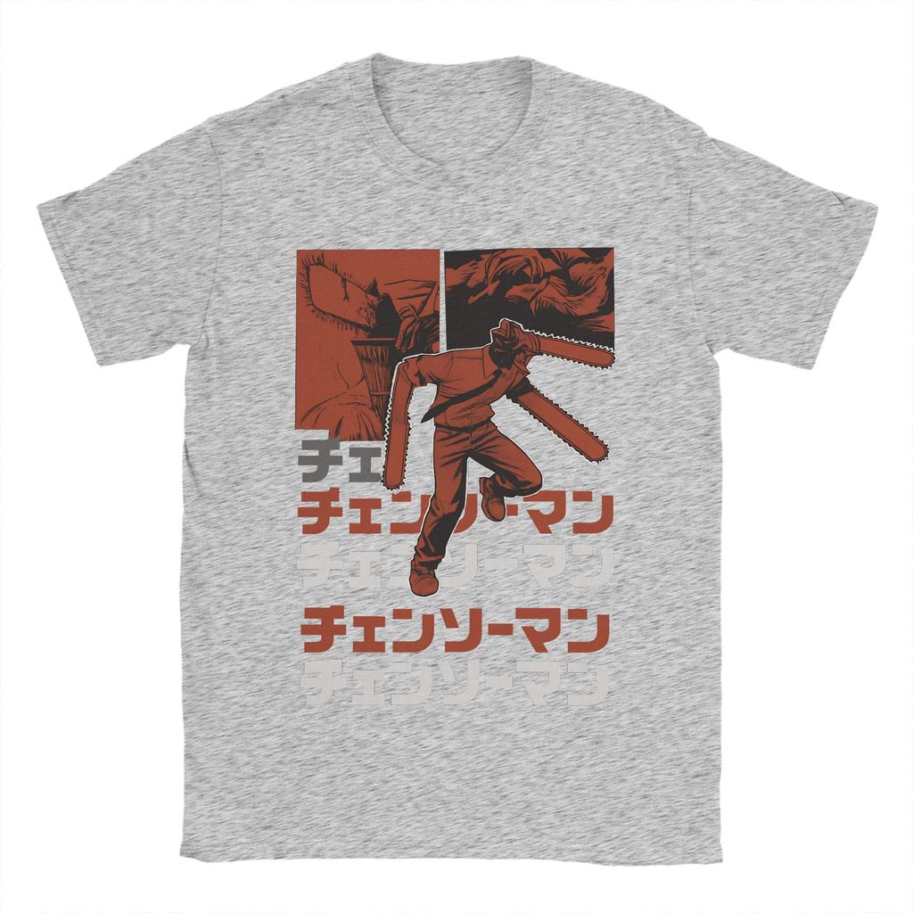 Anime Chainsaw Man T-shirt Kobeni Manga Denji Power Reze Hipster T-shirts Kortärmade Vintage Toppar Sommar Bomull Rundhalsad Kläder