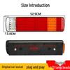 SITRAK HOWO Rear LED Tail Light Assembly - Turn, Brake, Reverse, Waterproof.
