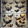 Halloween, Cartoon, Cute Bats, Glass Window Stickers, Festive Atmosphere Decoration, Store Static Stickers, Party Decorations