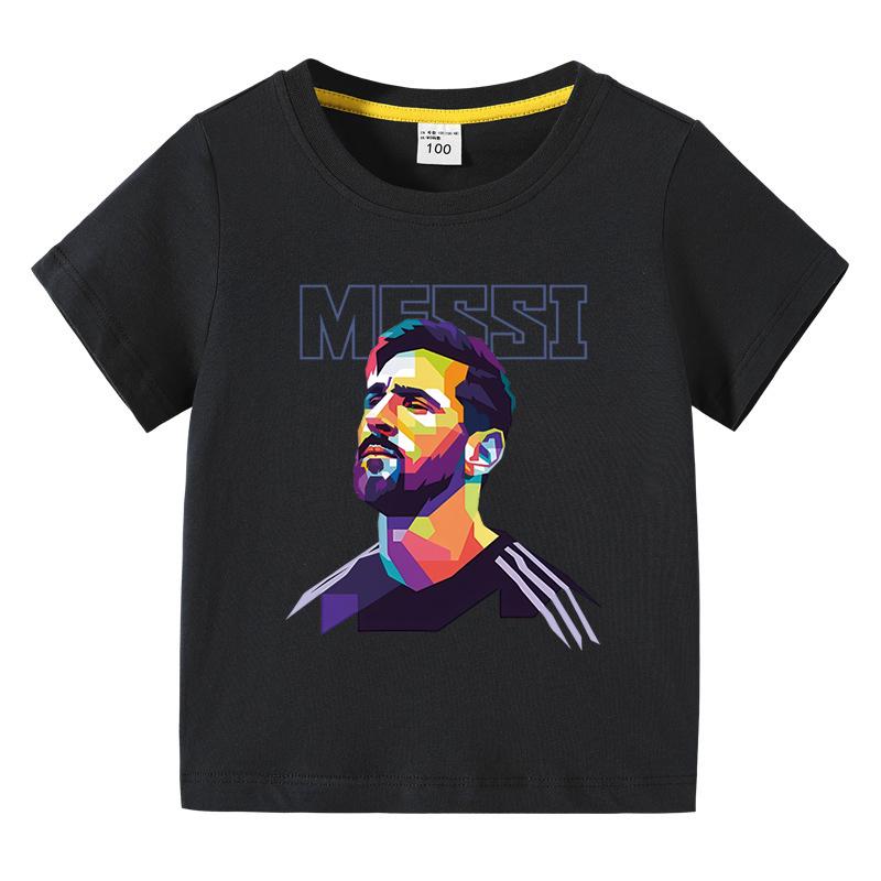 

Messi Avatar Printed Kids Summer Clothes T-shirt 3-10Years Children Sport Short Sleeve Shirt 2025 New Popular Design Kids Tops 5XL