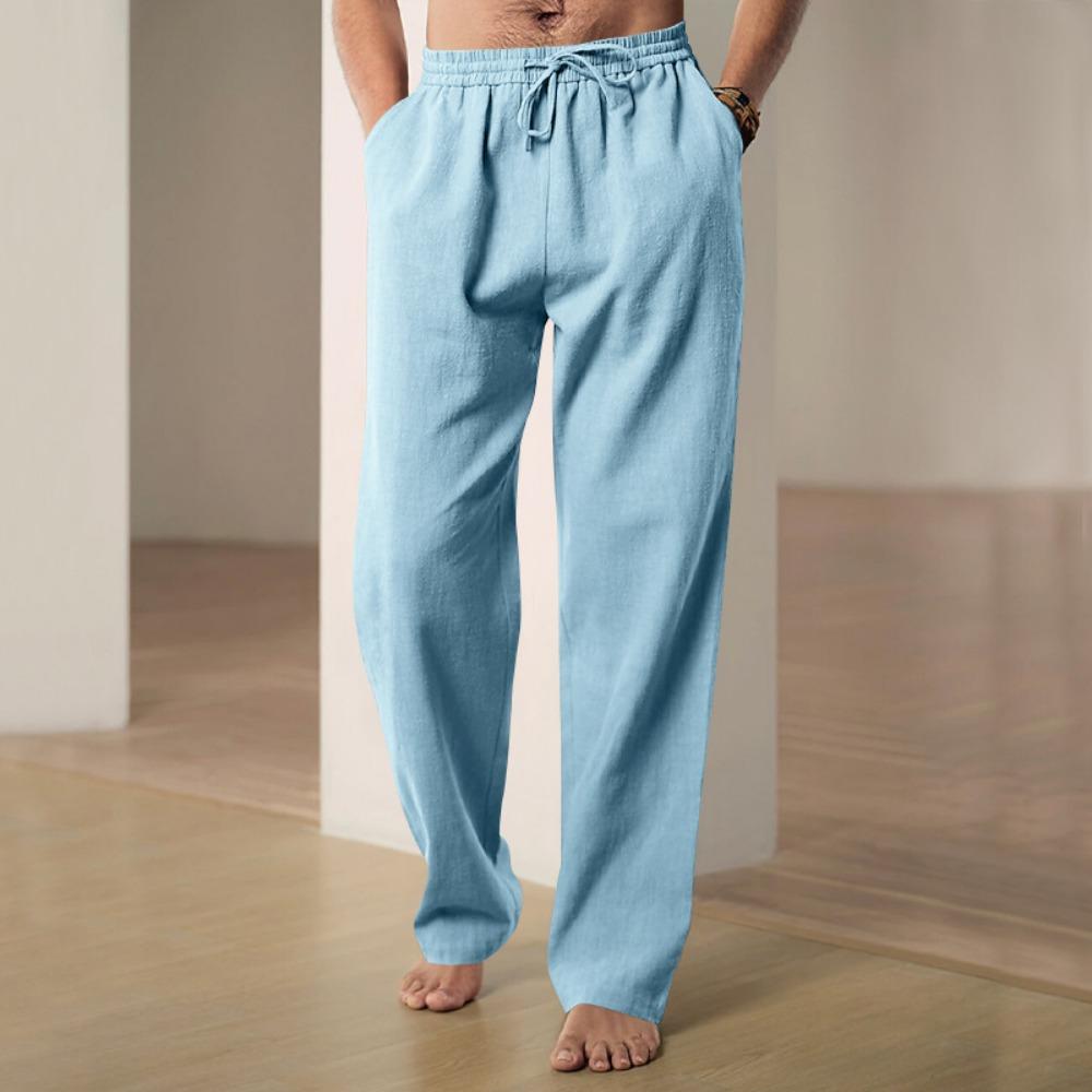 King Billion Heren Strandbroeken Hawaii Vakantie Broeken Katoenen en Linnen Broeken Ademende Broeken Streetwear Heren Joggingbroeken Herenkleding L