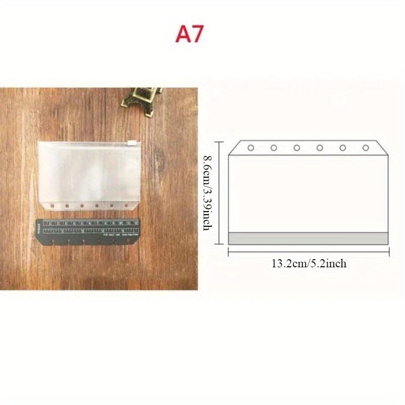 

1 шт. Конверты для наличных формата А5/ А6/ А7 для бюджетирования, прозрачные папки на молнии, карманы для папок, пакет для листов на 6 отверстий, для хранения документов