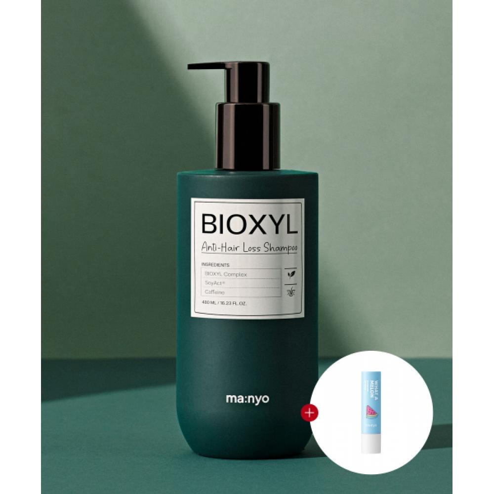 Manyofactory Hair Loss Care Bioxyl Anti Hair Loss Shampoo 480ml  + Free Melon Lip Balm none