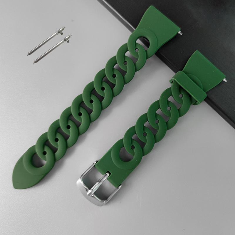 20mm 22mm strap For Samsung Galaxy watch 7/FE/6/4 classic/5 Pro/Active 2/3 Silicone bracelet Huawei watch GT 2/2e/3 Pro 4 5 band