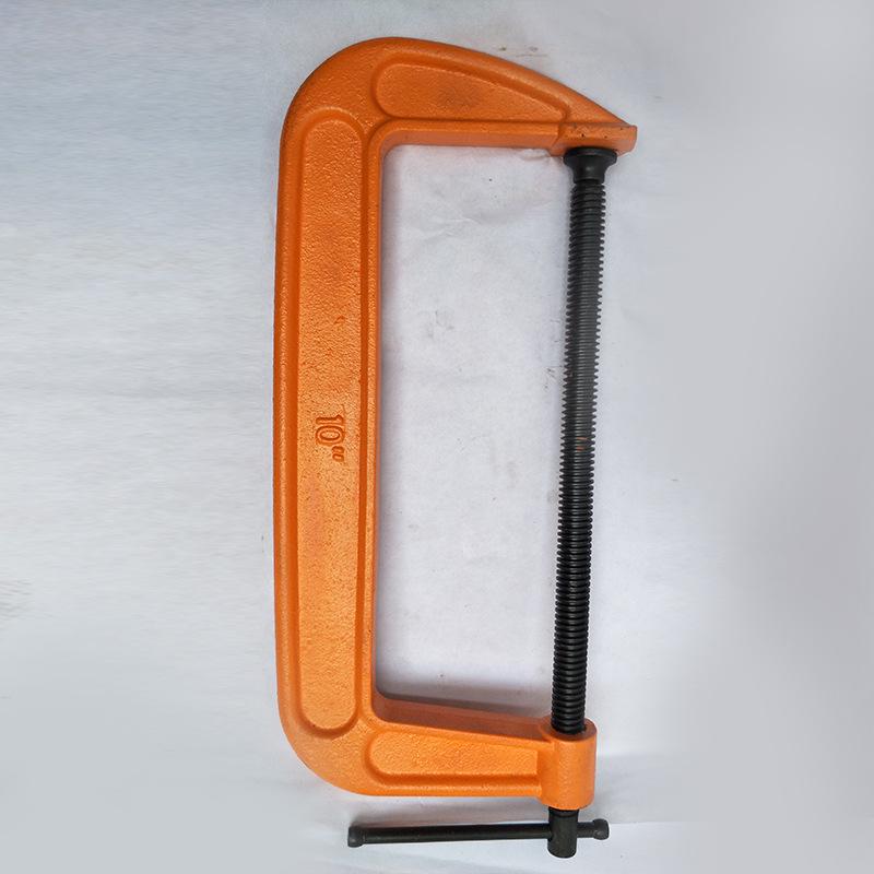 Woodworking G-Type Flat Nose Clamp with Non-Slip Grip, Available in 3-8 inch Sizes