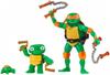 Playmates Toys Żółwie Ninja - Nastolatki: Mutant Mayhem 4,5-calowy Michelangelo Tworzenie Ninja Podstawowa Figurka Akcji