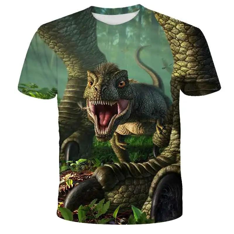 Dinosaurier T-Shirt Kinder Geburtstagsgeschenk T-Shirts Babykleidung Kinder Jungen Mädchen Dinosaurier T-Shirts 3D Gedruckt Cartoon
