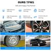 Solar Power Car Tire Pressure Alarm Digital Display Auto Smart TPMS Tyre Pressure Monitor System Temperature Warning Sensor
