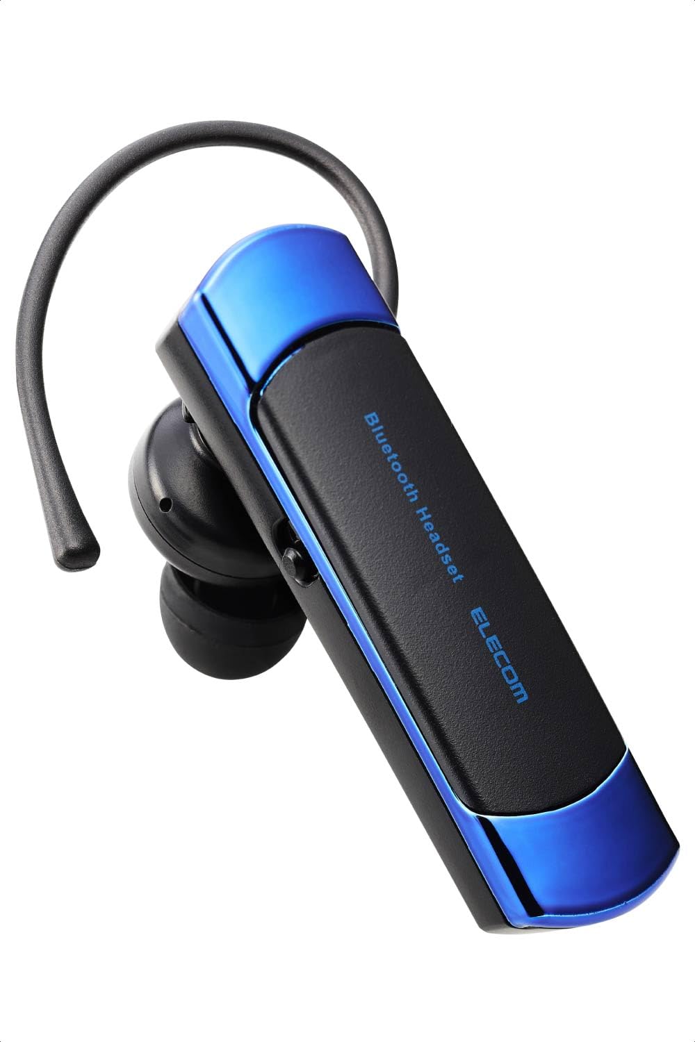 

ELECOM Wireless Bluetooth Single Earplug with Mic Power and Volume Buttons Support for Simultaneous Standby on Two Communication Blue Headset, Ear, синий