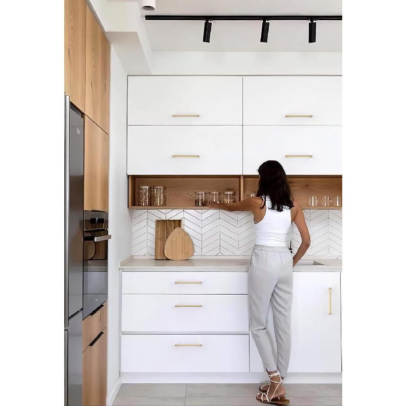 10 Pack Champagne Bronze Cabinet Pulls 5 Inch(128mm) Kitchen Cabinet Handles Cabinet Hardware for Drawer Pulls