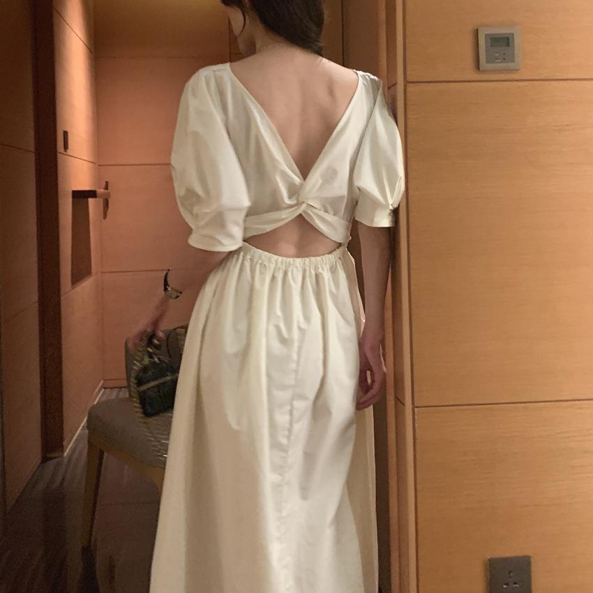 

Летние женские эластичные талии с открытой спиной, женские платья с разрезом на шее, зеленое сексуальное женское платье