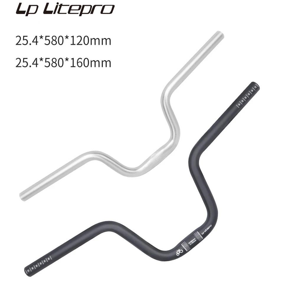 Aluminum Alloy Bike M Handlebar 25.4X580mm Bicycle Parts for Brompton Folding Bike