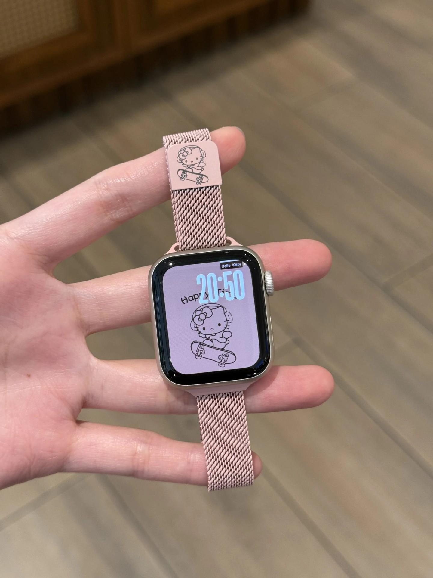 

KT cat skateboard shoes Milan magnetic metal thin model is suitable for Apple iwatch 10th generation 9876se watch strap 42/44/45/49/s1046mm