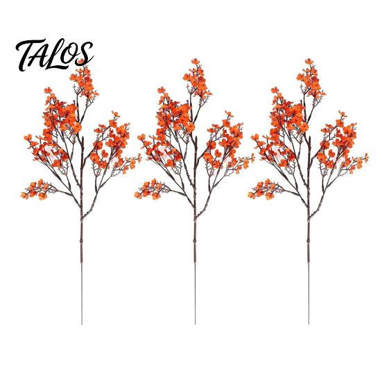 Indoor Faux Flowers for Living Room Realistic Artificial Autumn Home Decoration, Silk Floral Elegant Sprays Dining Branches Halloween Table