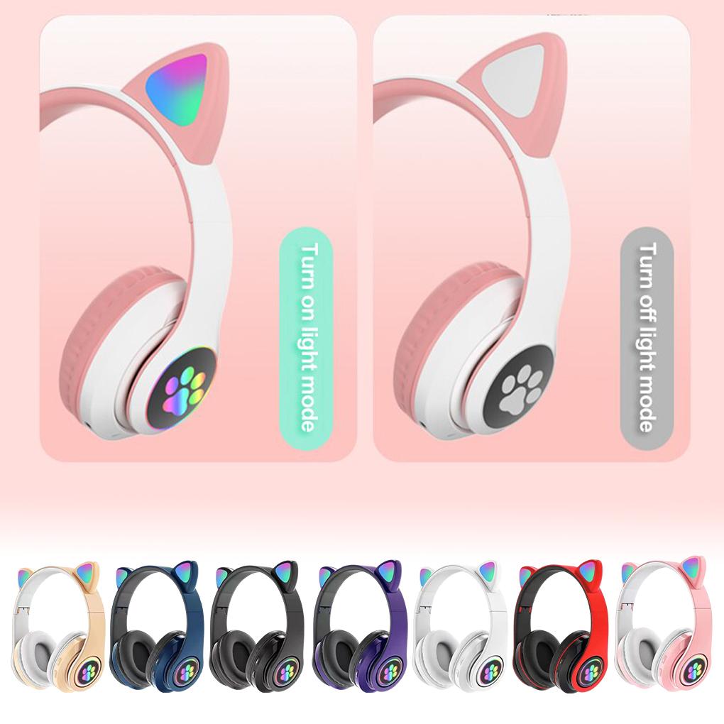 Glow Headset Wireless Earstud Gaming Supplies Fine Workmanship Multicolored Cute Looking Sweet Gift Noise Reduction