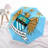 Manchester City, Crest- Automatic Opening and Closing, 8-rib Structure Portable Umbrella, Suitable for Men and Women in All Seasons - Perfec